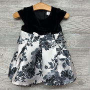 Velour Dress Flowers