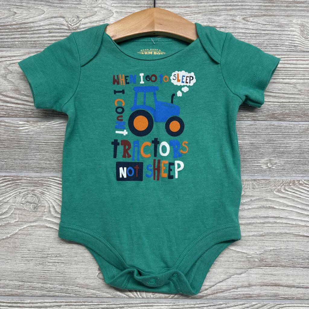 Bodysuit When I Go To Sleep I Count Tractors