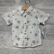 NEW Button Up SS Shirt Palm Trees