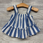 Peplum Tank Top & Shorts Stripes