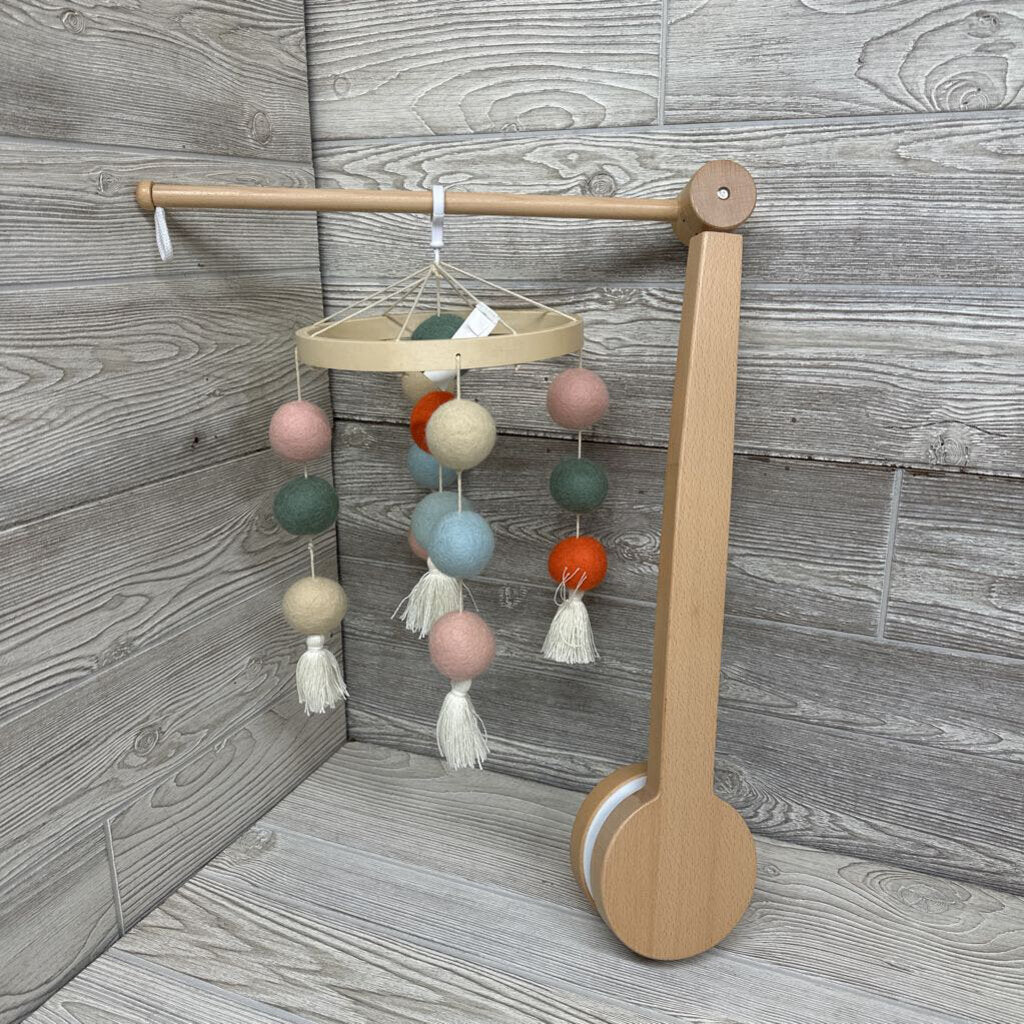 NEW Wooden Crib Mobile Round Balls