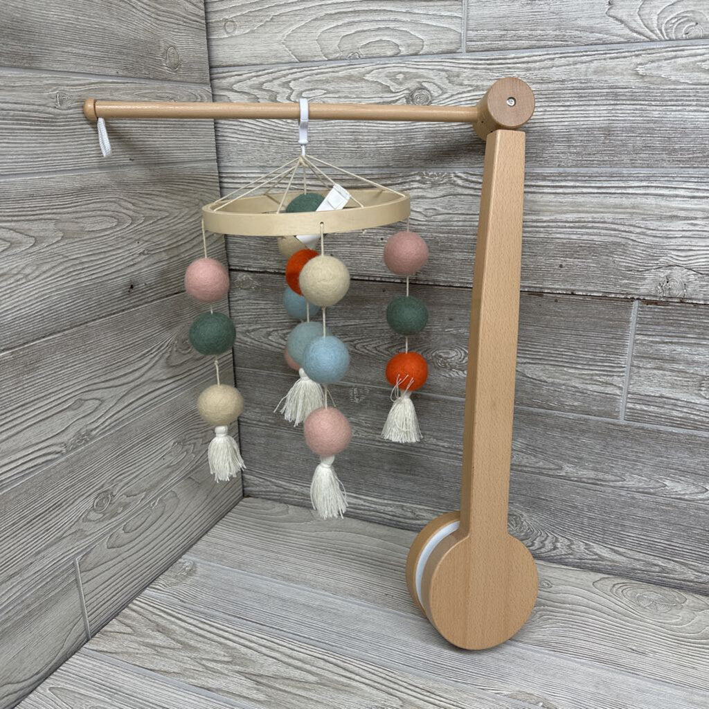 NEW Wooden Crib Mobile Round Balls