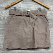 Denim Skirt W/ Belt