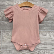 Flutter Sleeve Ribbed Bodysuit