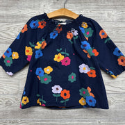 LS Smocked Shirt Flowers
