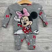 2 Pc LS PJs Minnie Mouse Bows