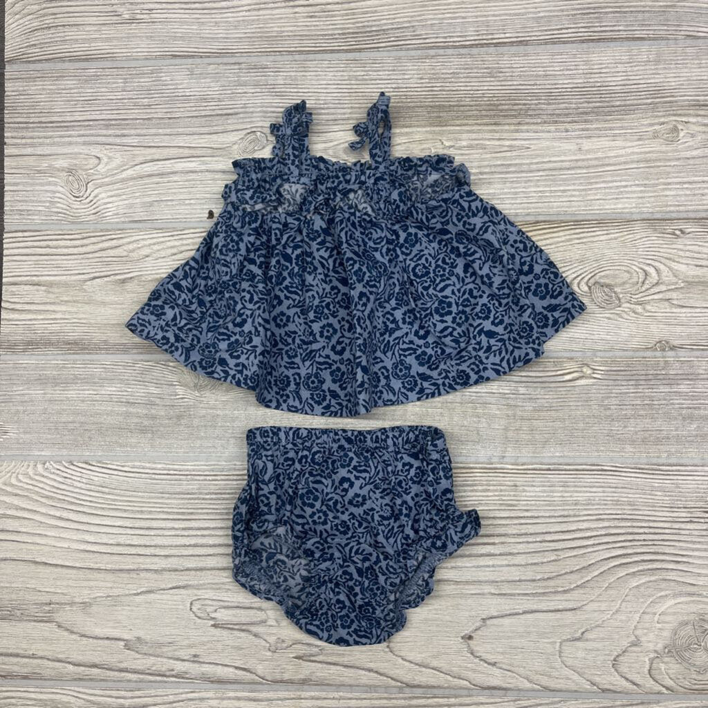 2 Pc Tank Dress W/ Bloomers Flowers