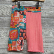 Textured Bike Shorts Sun Flowers