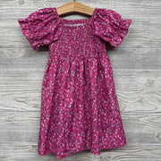 Smocked Capped Sleeve Dress Flowers 18m