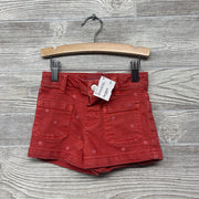 Denim Shorts Embroidered Stars