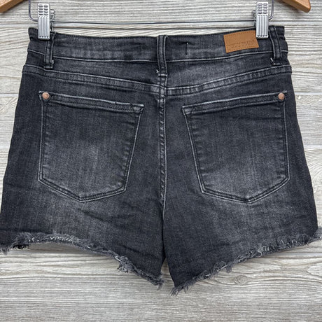 Side Panel Denim Maternity Shorts