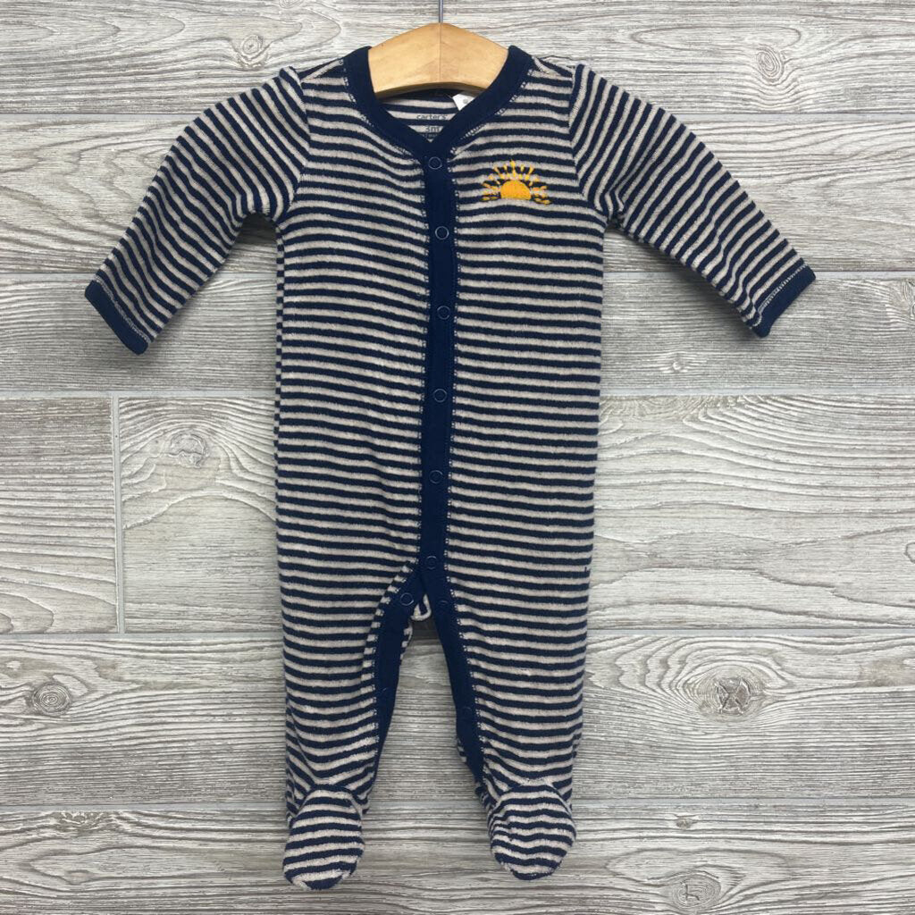Terry Cloth Sleeper Stripes Sun