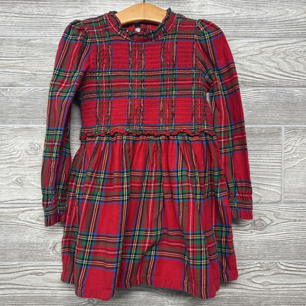 Plaid Smock Top Dress