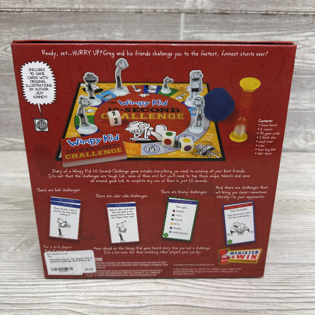 Game The Wimpy Kid 10 Second Challenge