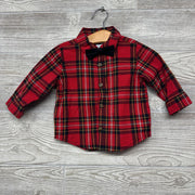 LS Button Up Shirt W/ Bowtie Plaid