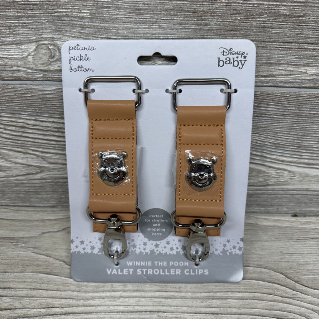NEW Winnie The Pooh Vallet Stroller Clips