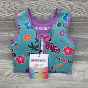 NEW Swim Training Vest Flowers Palm Trees