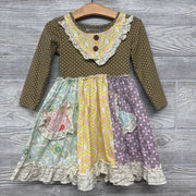 1 Pc Dress Printed Ruffles