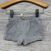 French Terry Shorts Waffle Knit Pockets & Band