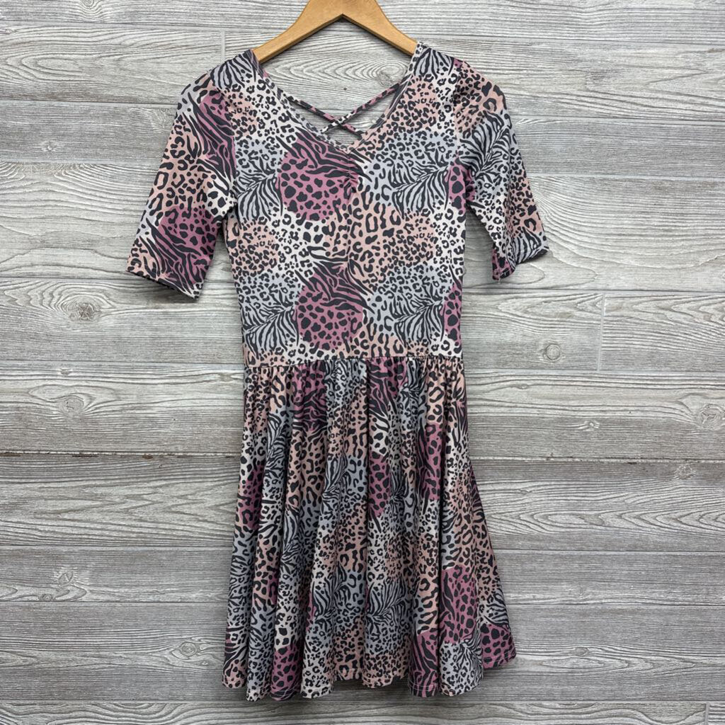 Ls Dress Animal Print