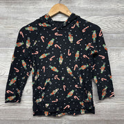 French Terry Hooded Shirt Nut Cracker & Candy Canes