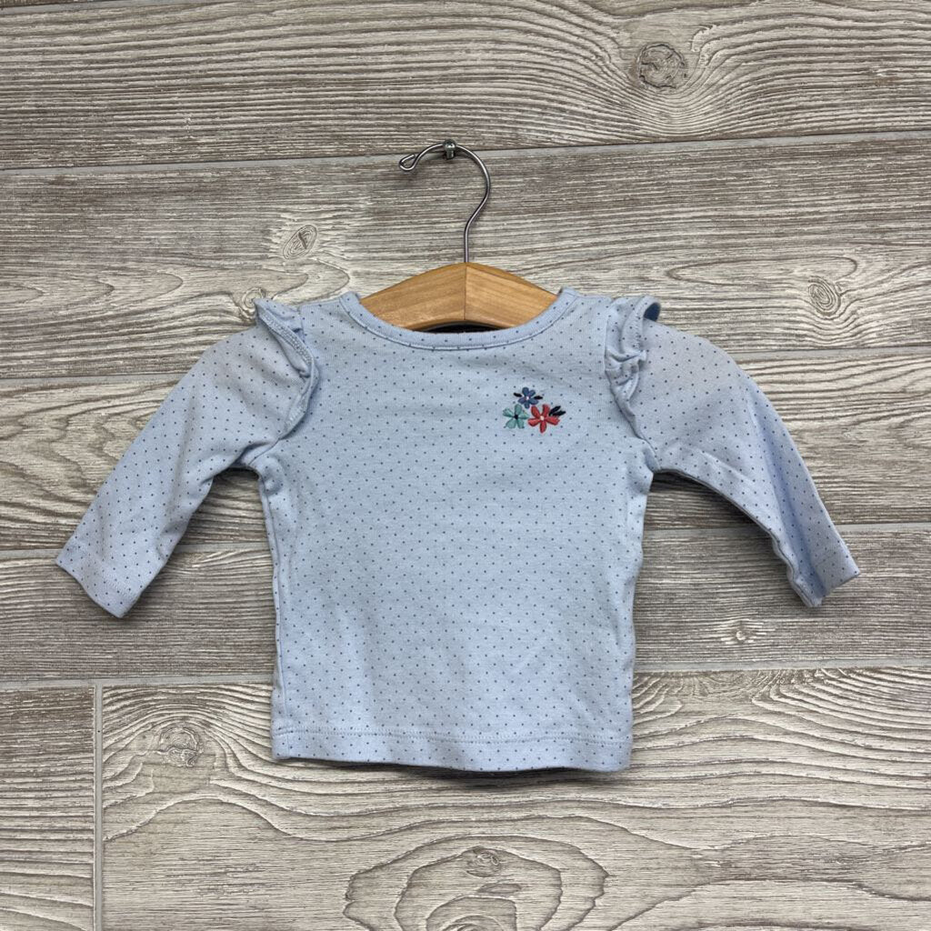 LS Shirt Dots & Flowers