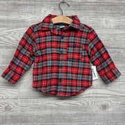 NEW LS Button Up Shirt Chest Pocket Plaid