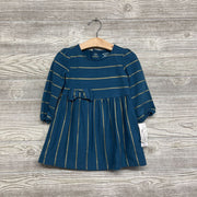 NEW LS Dress & Bloomers Stripes Bow