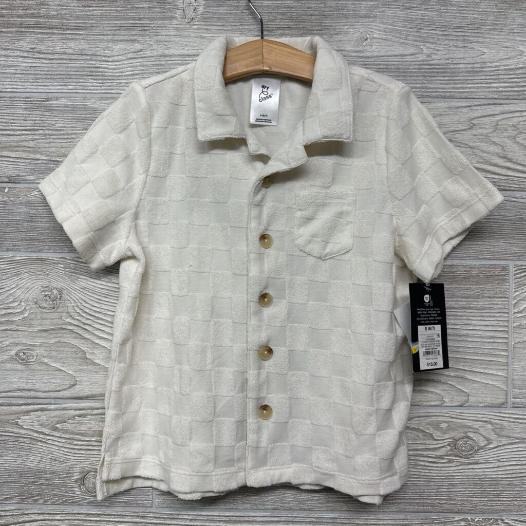 NEW Terry Checkered Button Up Shirt