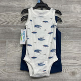 NEW 3 Pc Bodysuit Shirt & Shorts Boat Seagulls