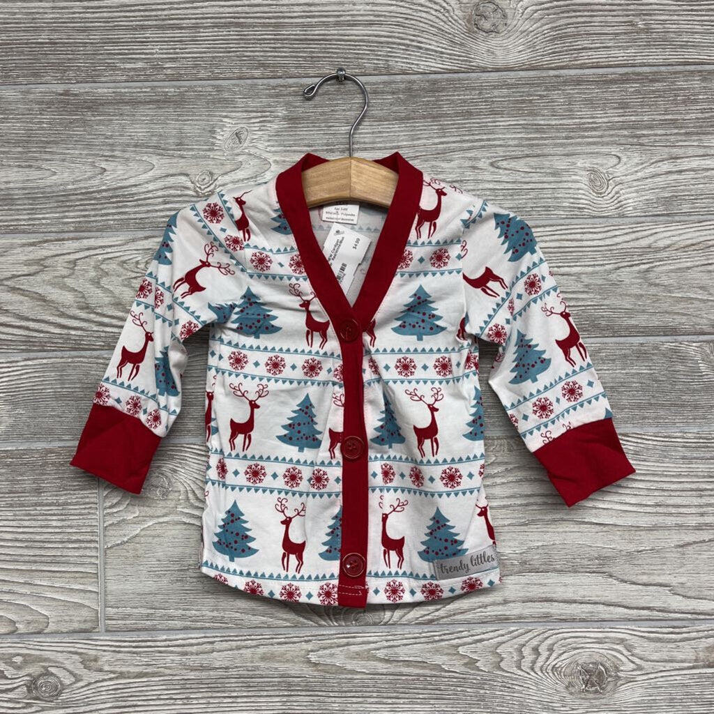 NEW Cardigan Trees Reindeer