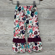 NEW Pants Ruffle Ankles Flowers Buttons