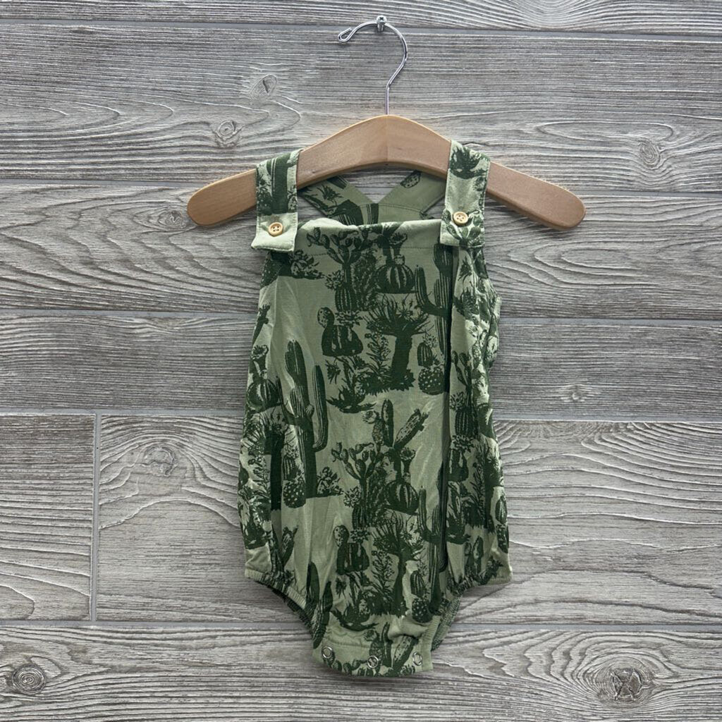 Bamboo Bib Romper Cactus