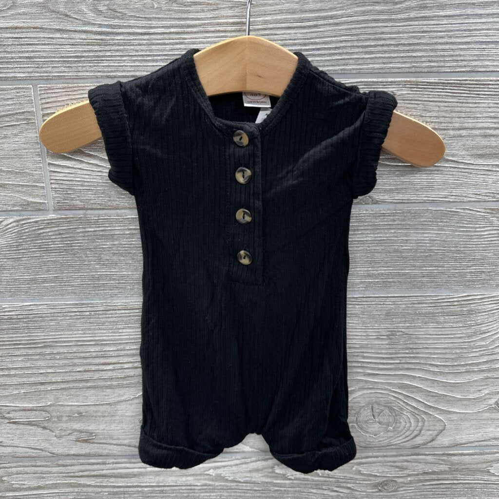 Ribbed Bamboo Shorty Romper