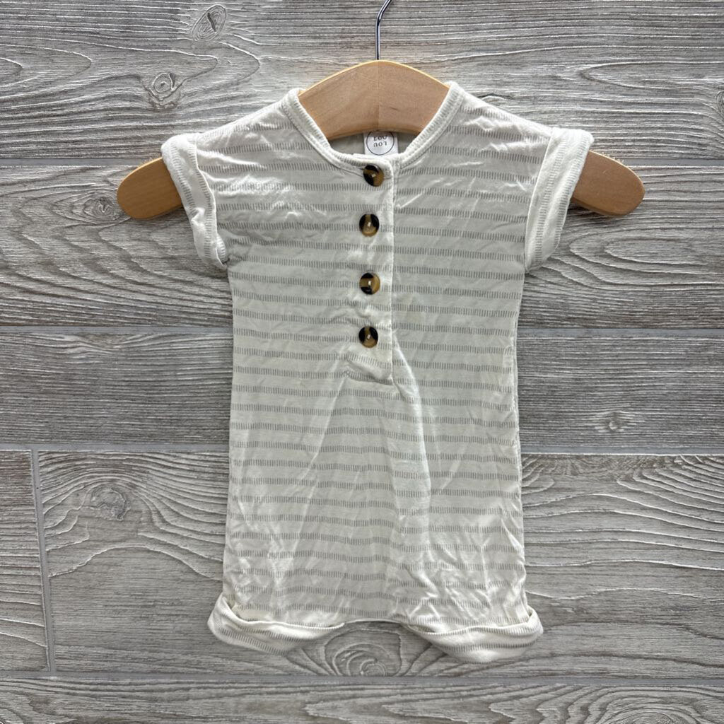 Bamboo Shorty Romper Line Stripes