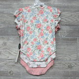 NEW 3 Pk Bodysuits Eyelet Flowers