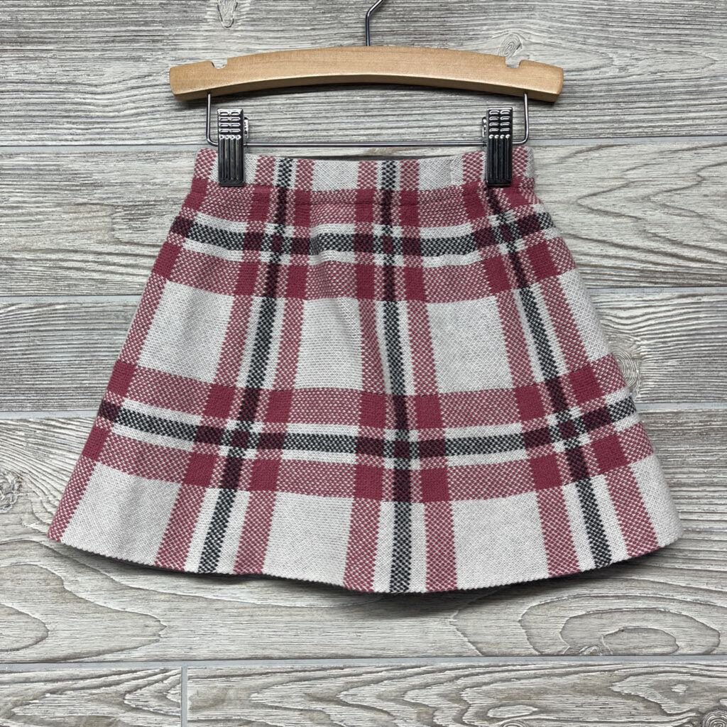 Knit Skirt Plaid