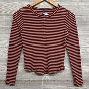Ribbed Henley Shirt Stripes