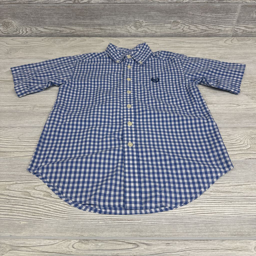 SS Gingham Button Up Shirt