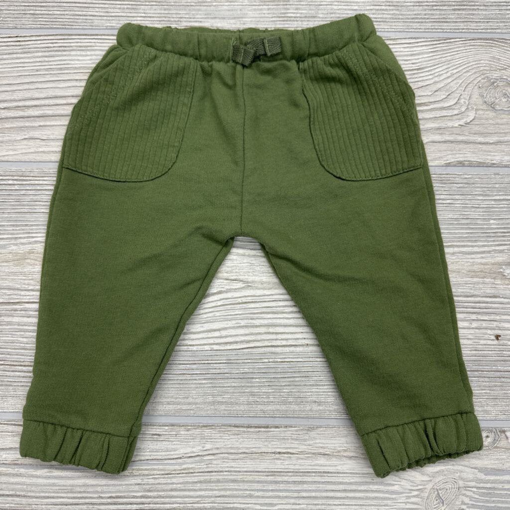 Jogger Pants Ribbed Pockets