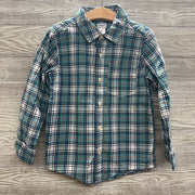 LS Button Up Shirt Plaid Chest Pocket