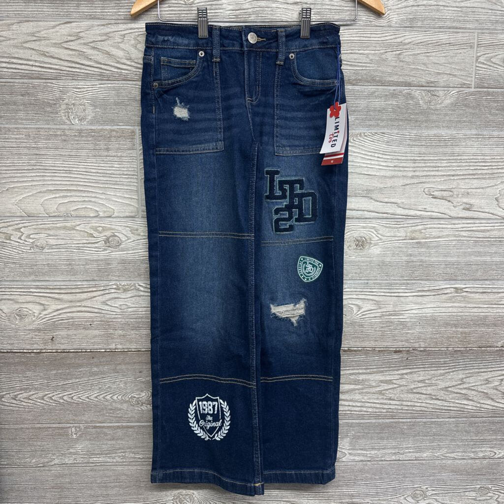 NEW Wide Jeans Patches & Ripped Knee