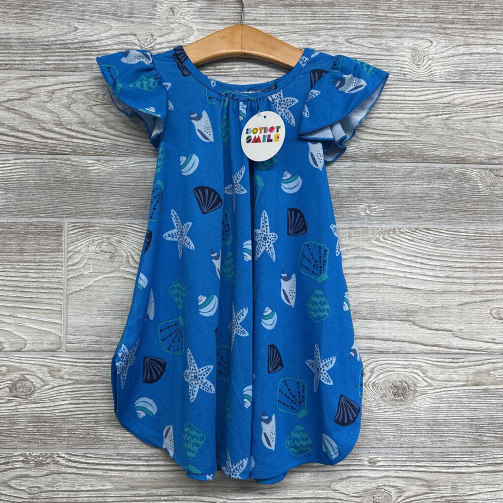 NEW Dress Flutter Sleeves Sea Shells