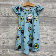 NEW Dress Flutter Sleeves Printed