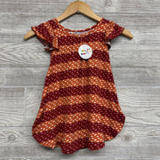 NEW Dress Flutter Sleeves Printed