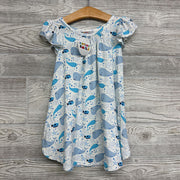 NEW Dress Flutter Sleeves Whales Narwhals