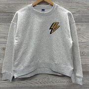 NEW Crewneck Grl Pwr Lightning Bolt