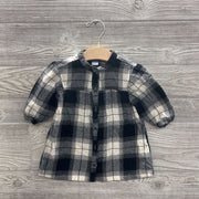 LS Plaid Button Up Flannel Dress