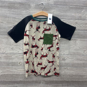 NEW Shirt Plaid Moose Chest Pocket