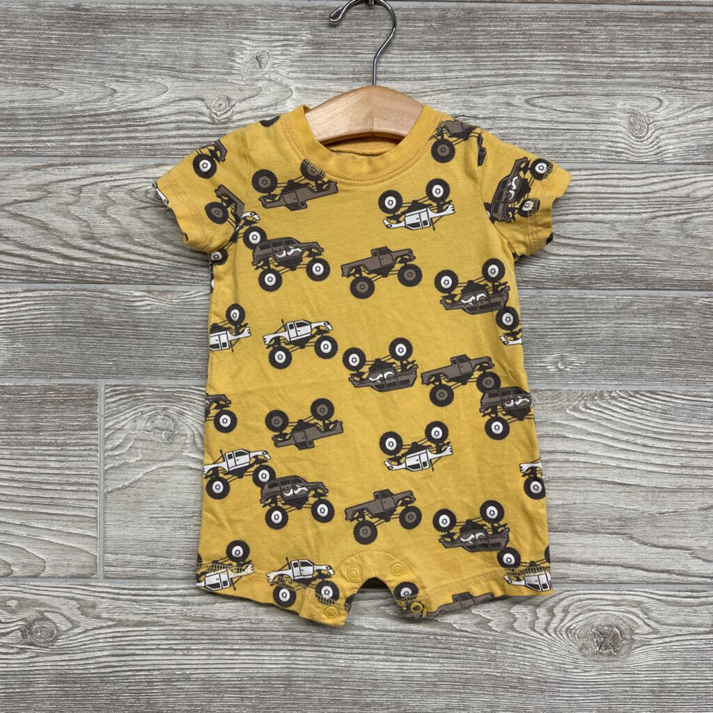 Shorty Romper Monster Trucks